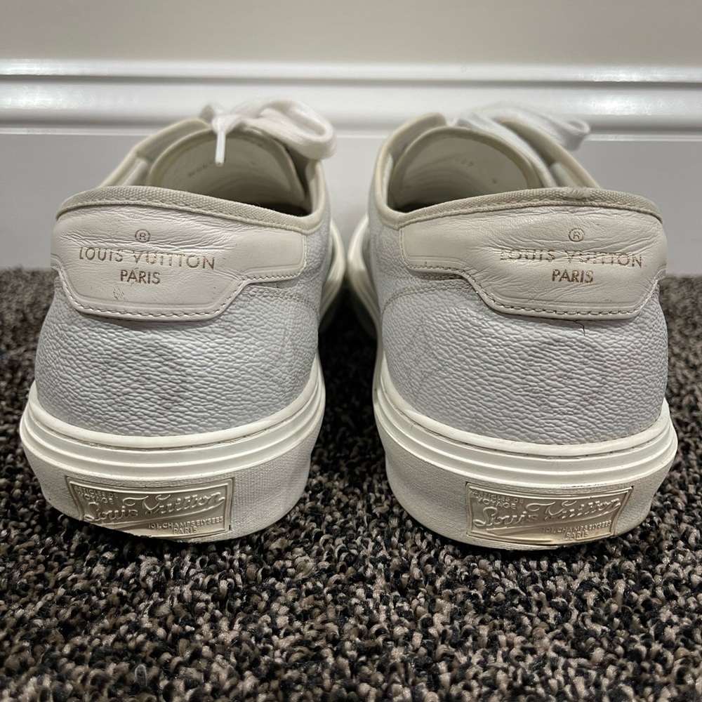 Louis Vuitton Monogram Trocadero “White/Grey” Low Sneakers - Picture 5 of 9